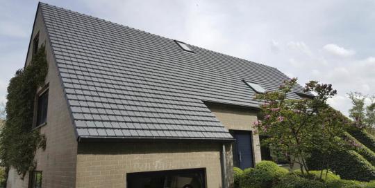 Keramische dakpannen impregneren Turnhout (eindresultaat)